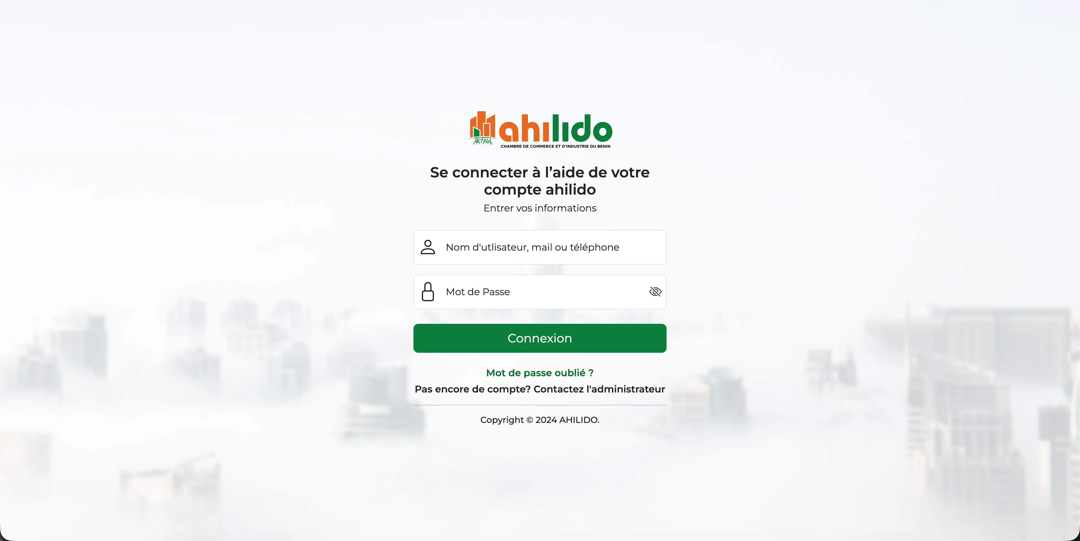 Eservices CCIB — AHILIDO
